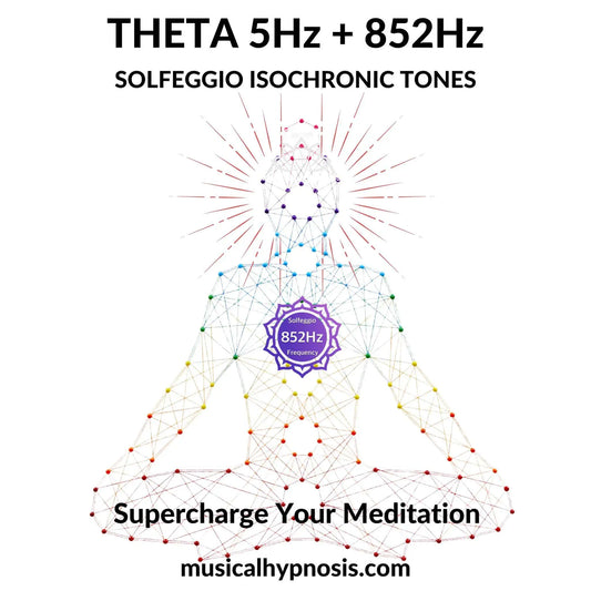 Theta 5Hz and 852Hz Solfeggio Isochronic Tones | 30 minutes