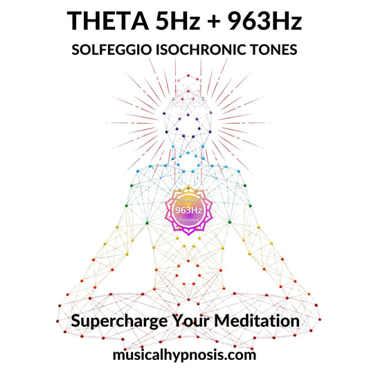 Theta 5Hz and 963Hz Solfeggio Isochronic Tones | 30 minutes