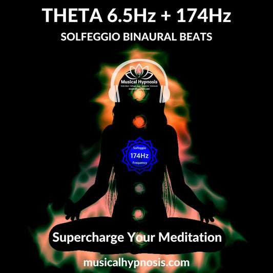 Theta 6.5Hz and 174Hz Solfeggio Binaural Beats | 30 minutes