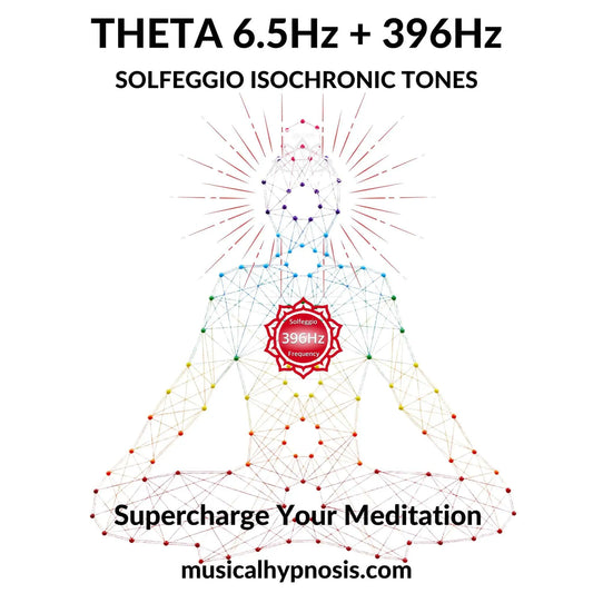 Theta 6.5Hz and 396Hz Solfeggio Isochronic Tones | 30 minutes