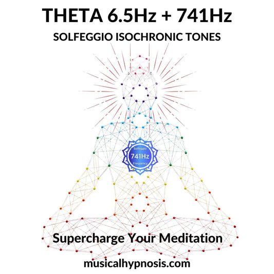 Theta 6.5Hz and 741Hz Solfeggio Isochronic Tones | 30 minutes