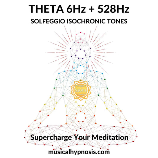 Theta 6Hz and 528Hz Solfeggio Isochronic Tones | 30 minutes