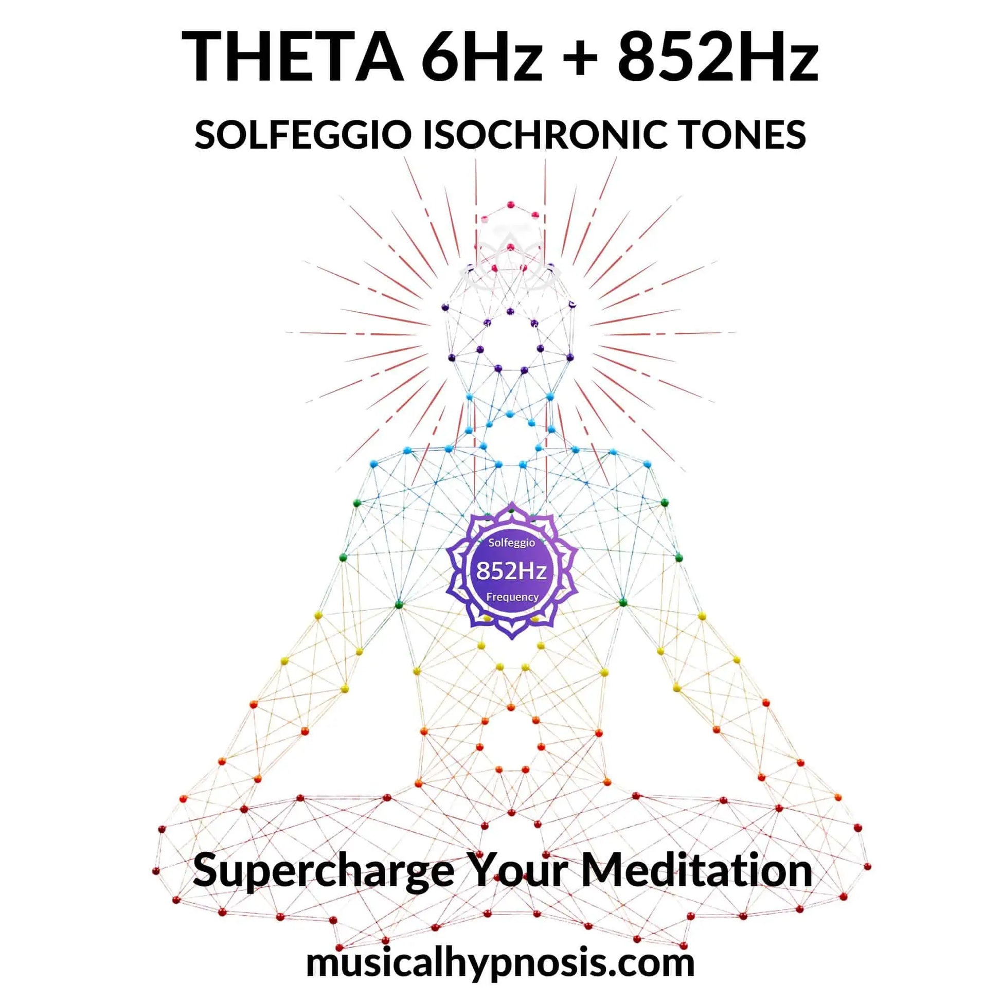 Theta 6Hz and 852Hz Solfeggio Isochronic Tones | 30 minutes