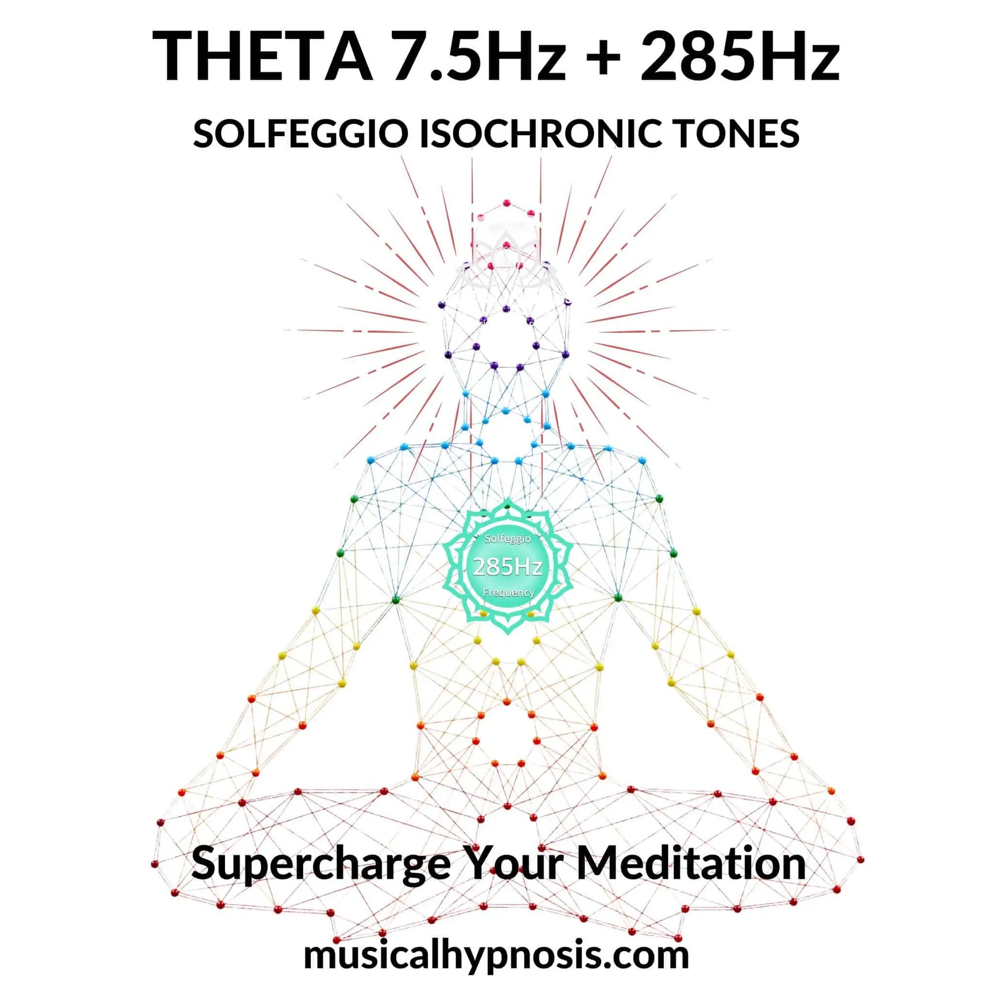 Theta 7.5Hz and 285Hz Solfeggio Isochronic Tones | 30 minutes