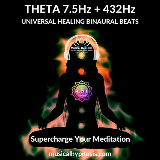 Theta 7.5Hz and 432Hz Universal Healing Binaural Beats | 30 minutes