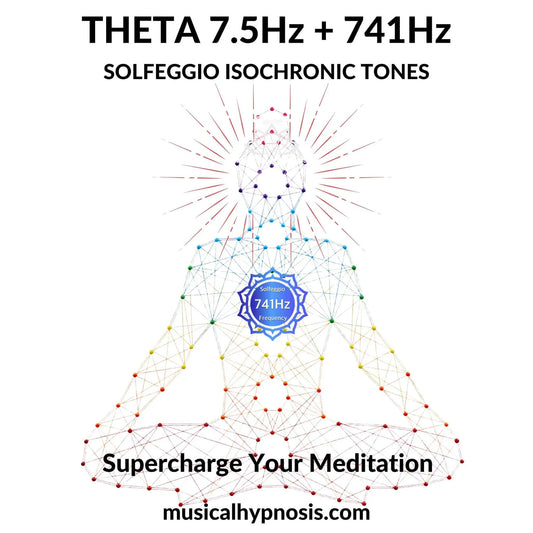 Theta 7.5Hz and 741Hz Solfeggio Isochronic Tones | 30 minutes