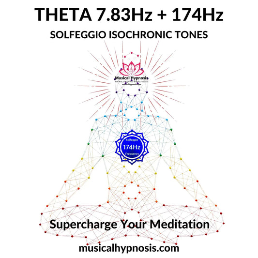Theta 7.83Hz and 174Hz Solfeggio Isochronic Tones | 30 minutes