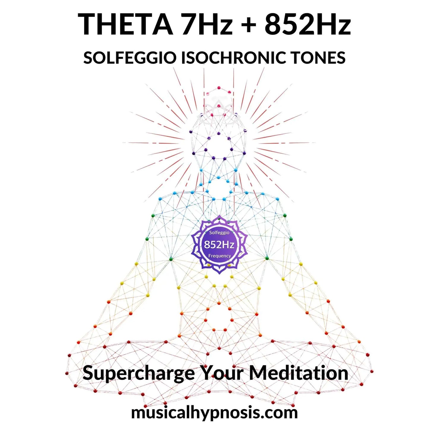 Theta 7Hz and 852Hz Solfeggio Isochronic Tones | 30 minutes