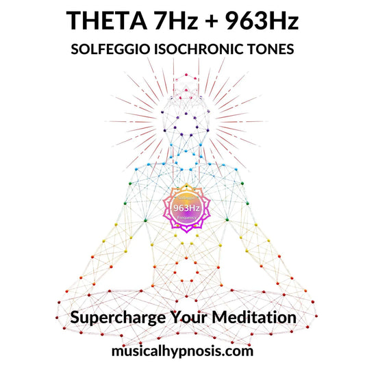 Theta 7Hz and 963Hz Solfeggio Isochronic Tones | 30 minutes